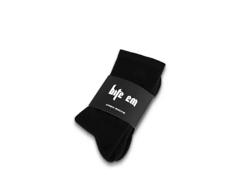 BITE EM CREW SOCKEN BLACK