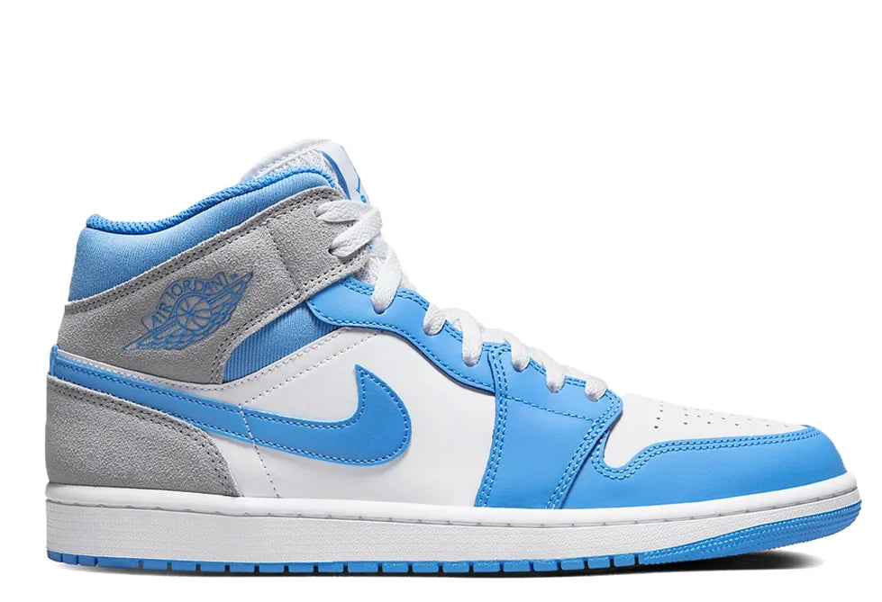 Jordan 1 Mid University Blue Grey