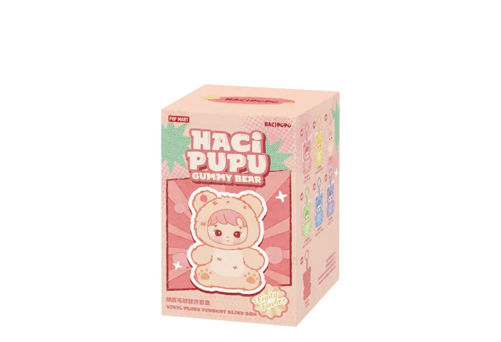 Pop Mart Hacipupu Gummy Bear Series Vinyl Plush Pendant Single Blind Box