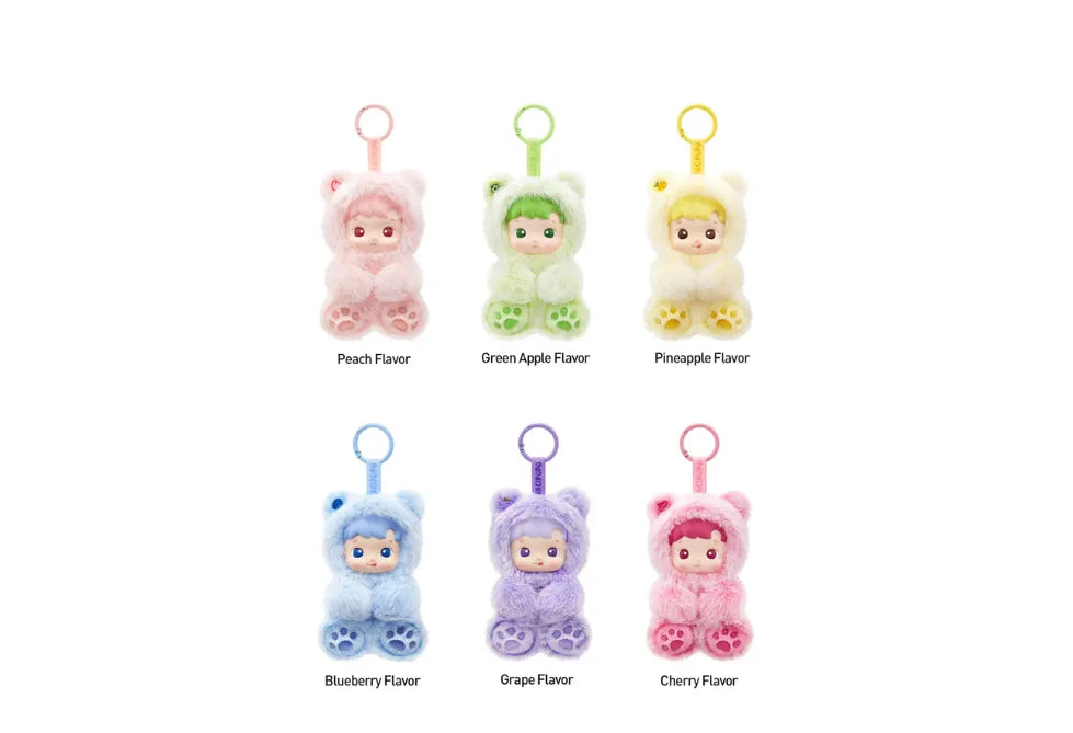 Pop Mart Hacipupu Gummy Bear Series Vinyl Plush Pendant Single Blind Box